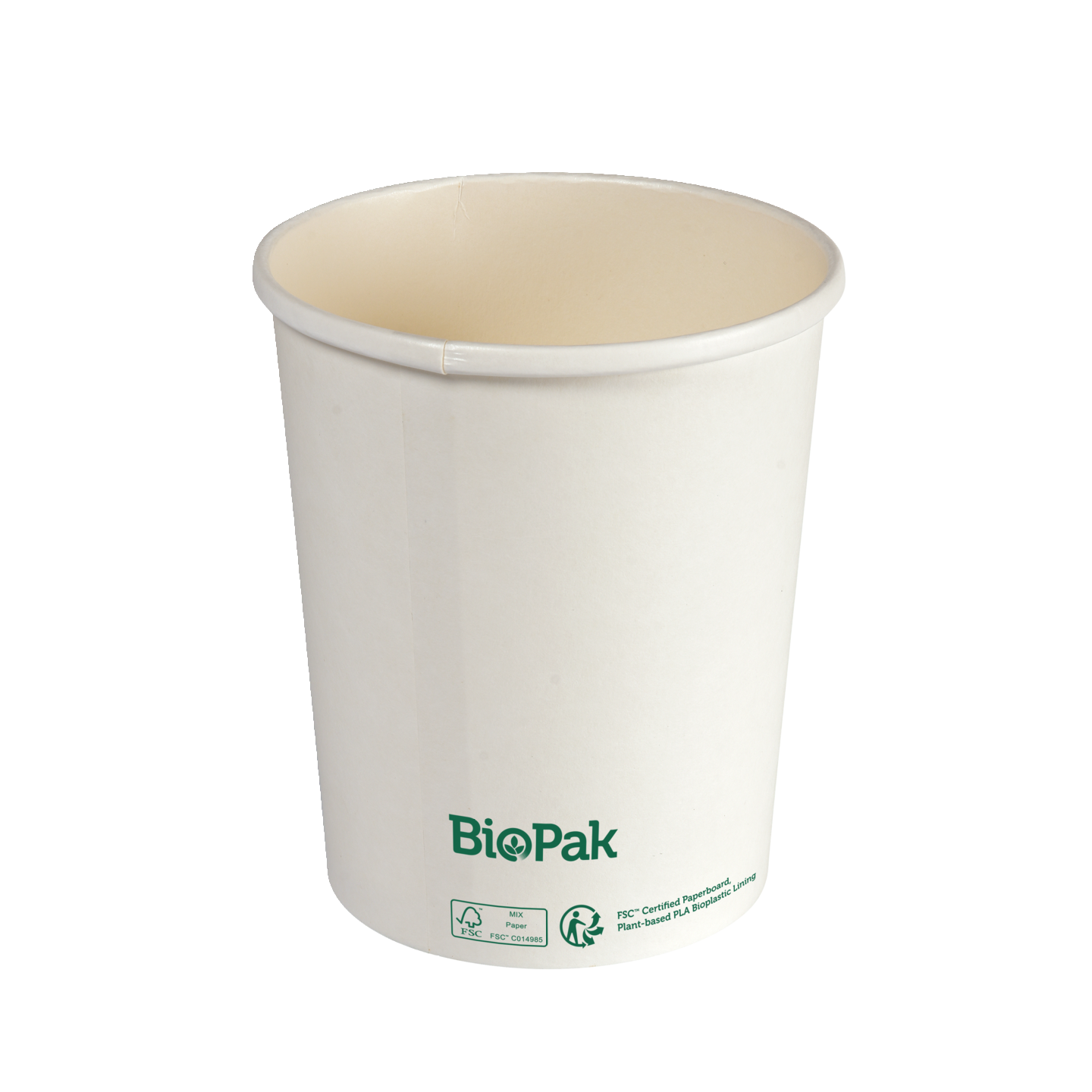 Biopak Ronda Slim kulho valkoinen 950ml Ø117mm, korkeus 135mm 35kpl