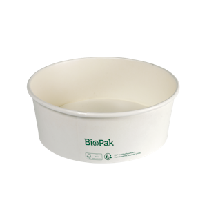 Biopak Ronda Wide+ kulho valkoinen 1300ml Ø184mm, korkeus 66mm 25kpl