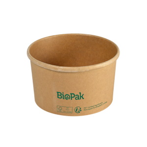 Biopak Ronda Slim kulho ruskea 550ml Ø117mm, korkeus 74mm 35kpl