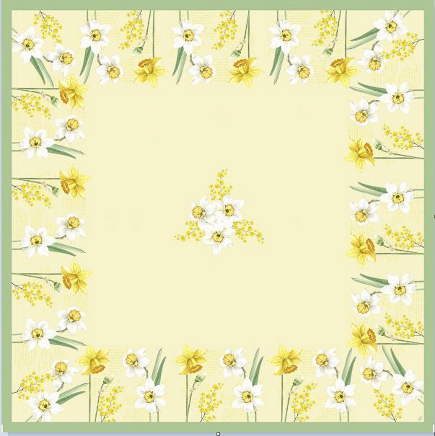 Dunicel kateliina 84x84cm Spring Daffodil