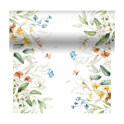 Duni PAPER + DESIGN Dunicel® poikkiliina 40x480cm Happy Feeling perforoitu