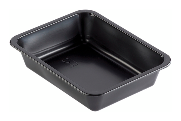 Duni Duniform Biopak Cater Line rasia musta 1-lokeroinen 1345ml 227x178x50mm PP 216kpl