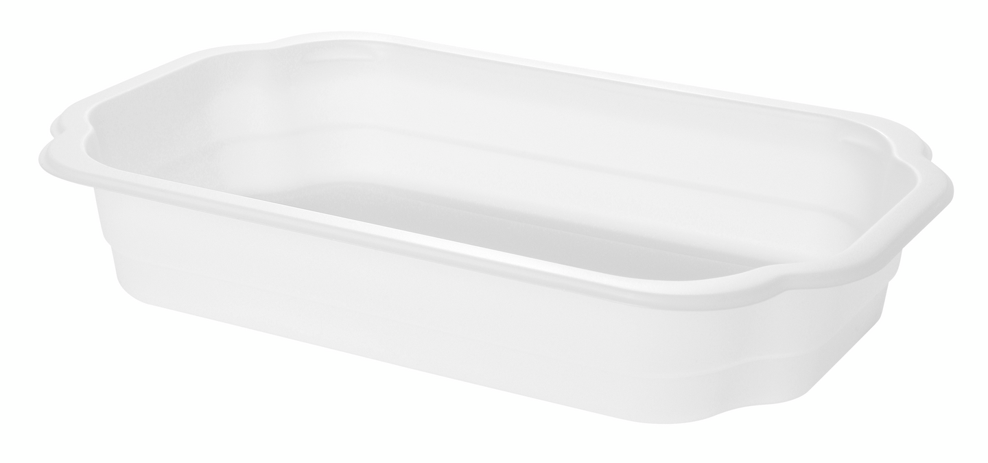 Duniform ecoecho Take away -rasia 246kpl 1100ml 250x159x43mm 1-lokeroinen, läpikuultava biomuovi