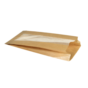 Biopak leipäpussi paperi/selluloosa 150x50x270mm 1000kpl