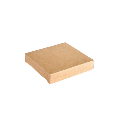Duni kansi Viking Block -rasialle 300kpl 140x140x29mm ruskea kartonki/PE