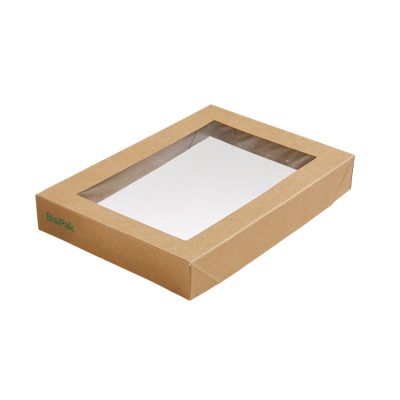 Biopak Kansi Viking Brick -rasialle ikkunallinen kartonki/PLA 200x140x30mm 300kpl