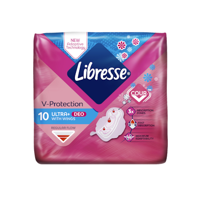 Libresse side Ultra Normal Wing Deo Fresh tuoksullinen 10 kpl
