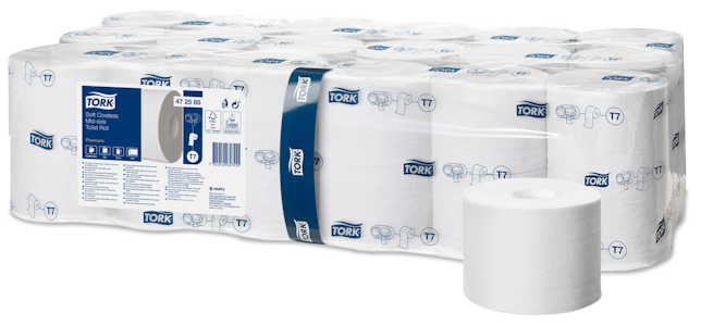 Tork WC-paperi hylsytön soft valkoinen 36x92m premium T7