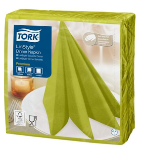 Tork Linstyle Dinner-lautasliina pistaasi 50kpl/39cm 1/4taitto