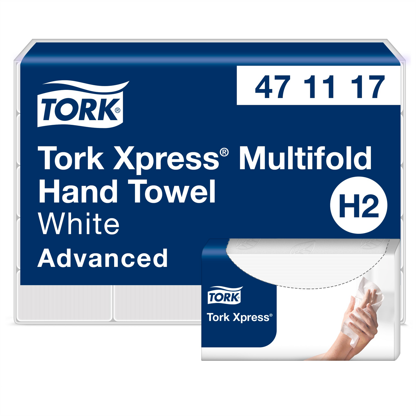 Tork Xpress käsipyyhe Multifold valkoinen 190 arkkia Advanced H2