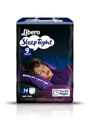 Libero SleepTight yövaippa koko 9 (22-37 kg) 14 kpl