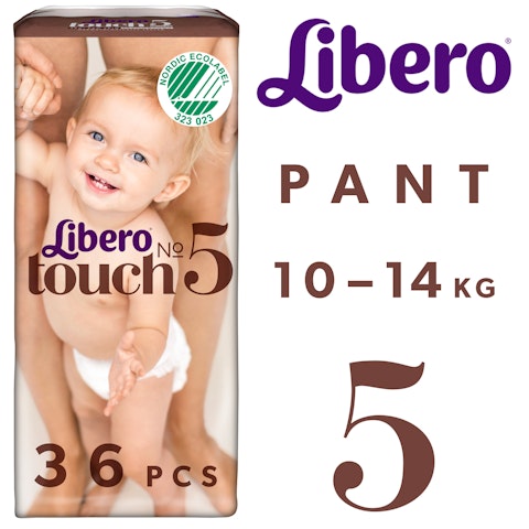 Libero Touch housuvaippa koko 5 (10-14 kg) 36 kpl