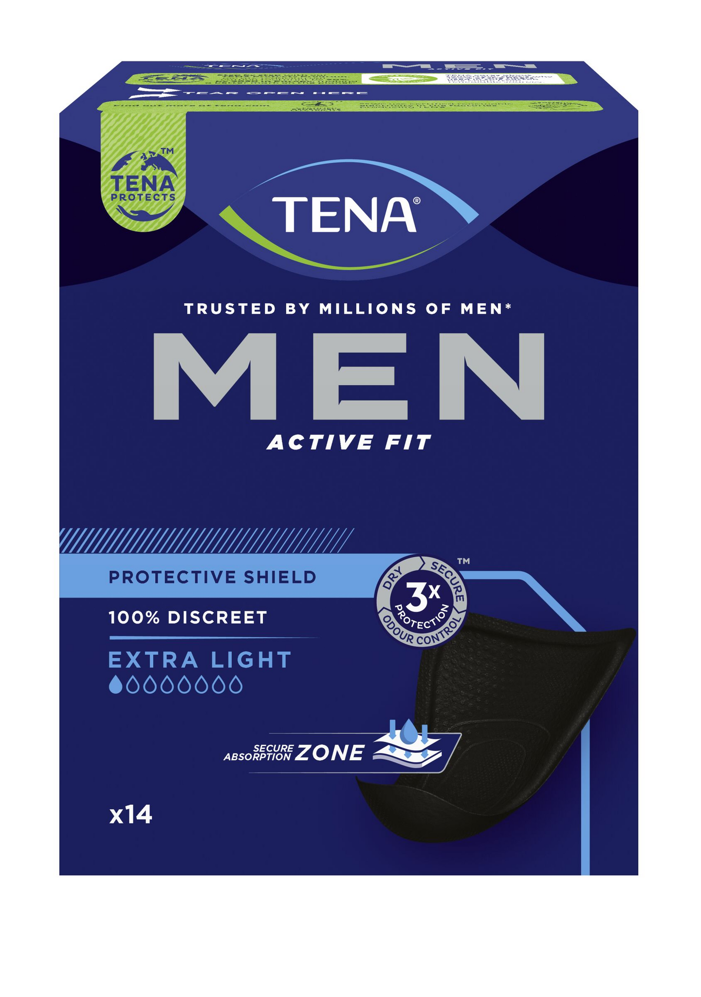 Tena Men Protective Shield inkontinenssisuoja 14kpl Level 0