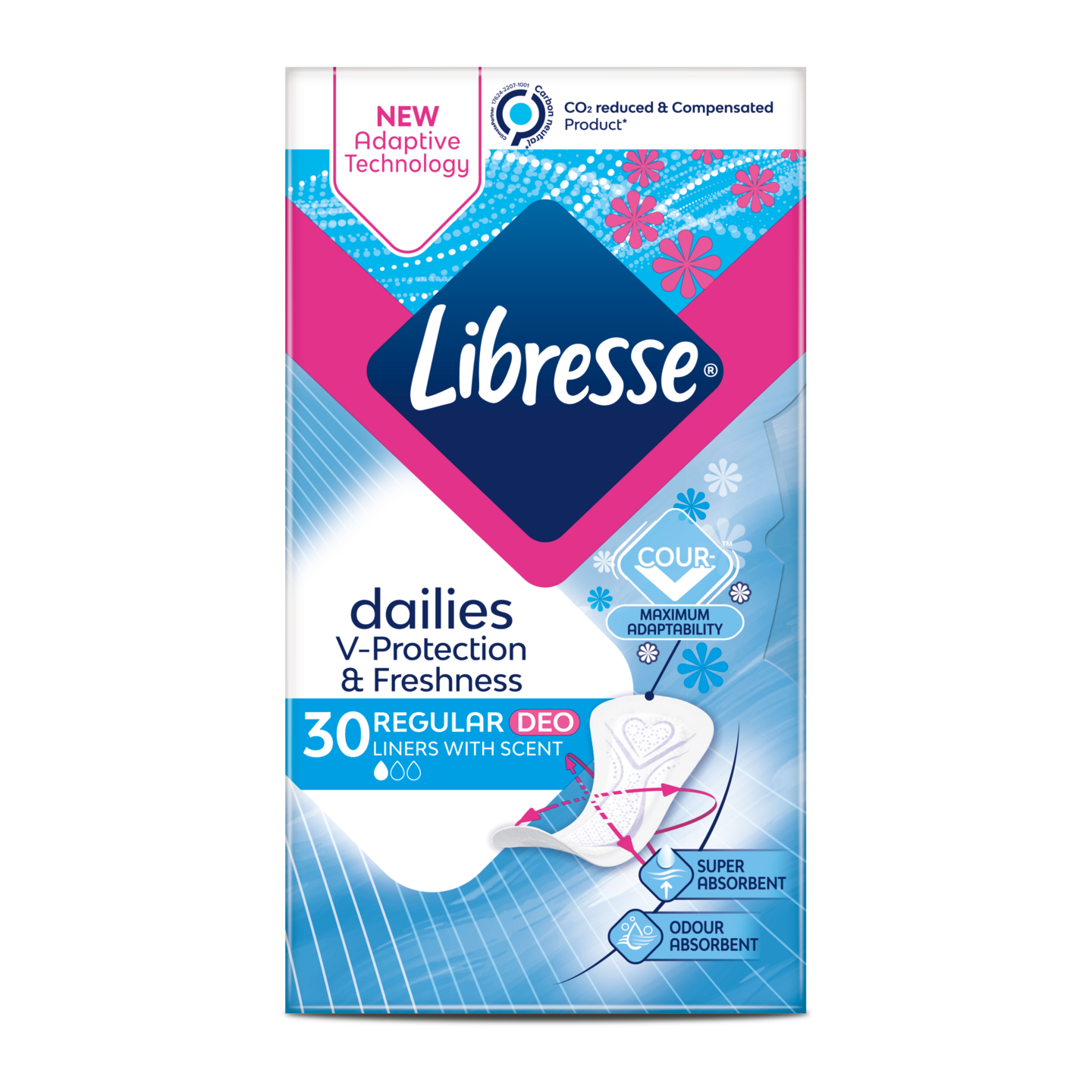 Libresse pikkuhousunsuoja regular Deo Fresh tuoksullinen 30 kpl