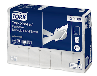 Tork Xpress käsipyyhe Multifold flushable valkoinen 21x200arkkia Z-taitto Advanced H2