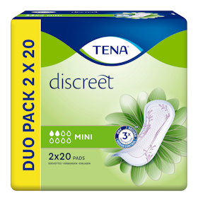 Tena discreet inkosuoja 2x20kpl mini