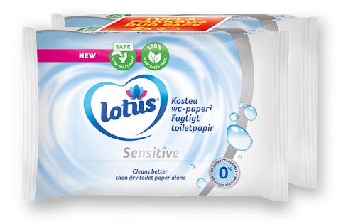 Lotus kostea wc-paperi 2x42kpl Sensitive