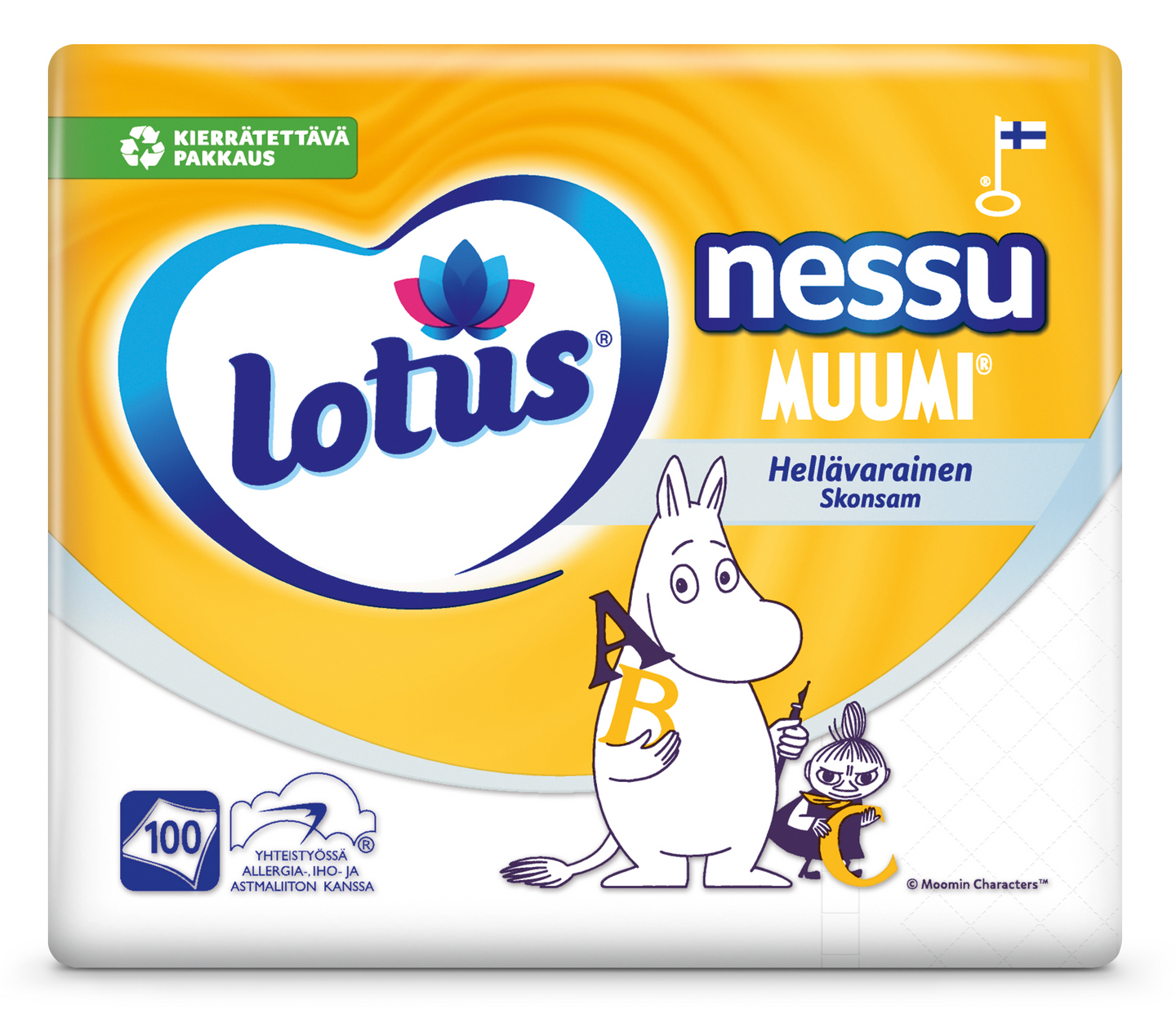 Lotus Nessu Muumi 100kpl nenäliina