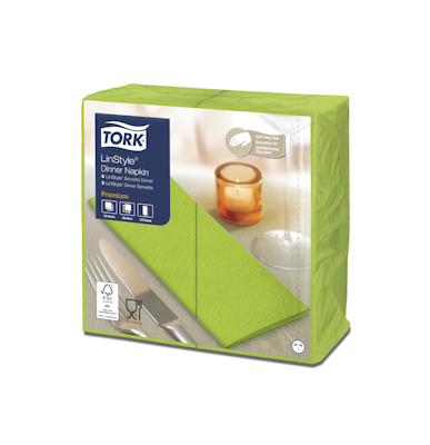 Tork LinStyle Lime Dinner-lautasliina 50kpl/39cm 1/8-taitto