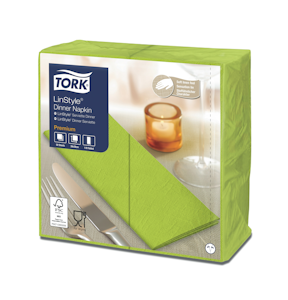 Tork LinStyle Lime Dinner-lautasliina 50kpl/39cm 1/8-taitto