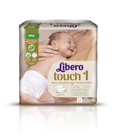 Libero Touch teippivaippa 22kpl 2-5kg koko 1