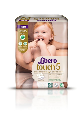 Libero Touch teippivaippa 22kpl S5 10-14kg
