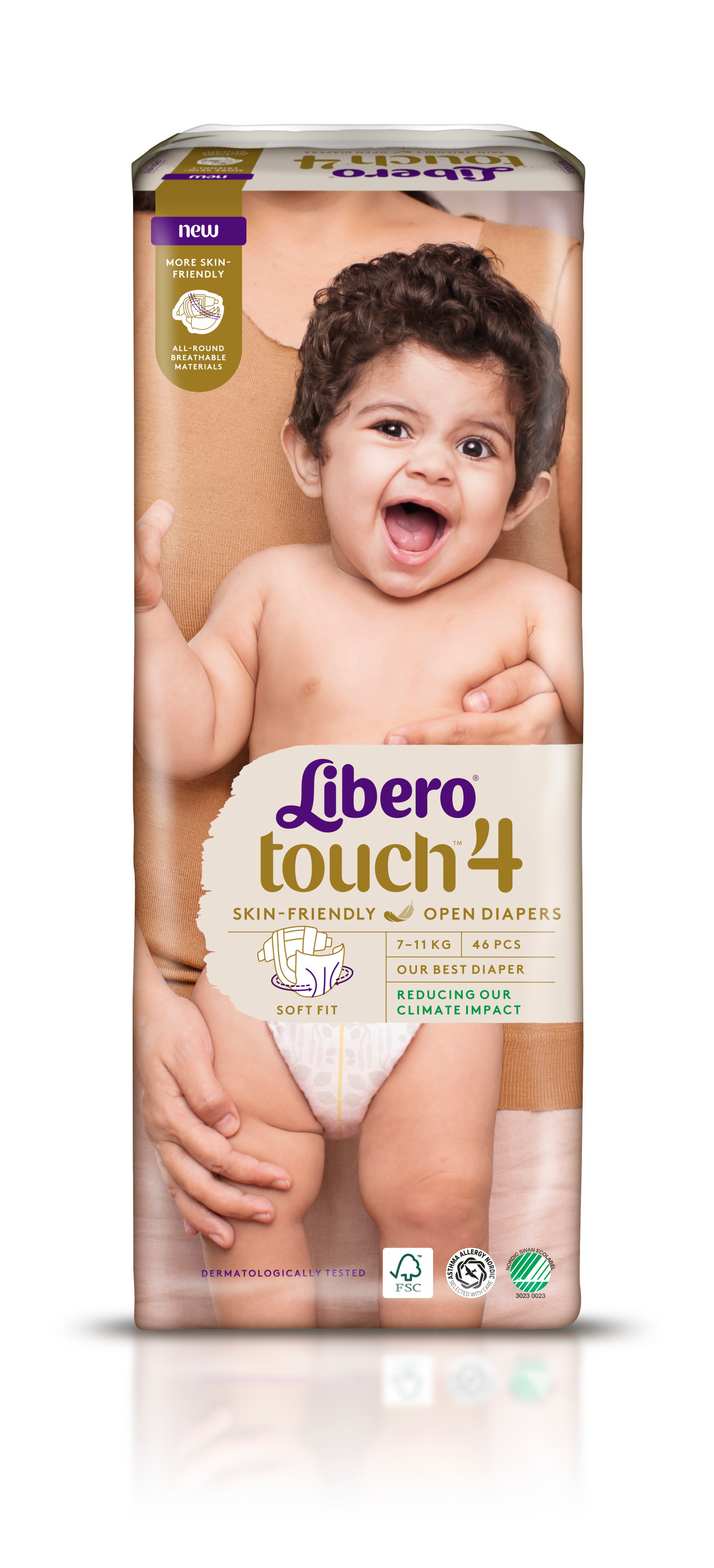 Libero Touch teippivaippa 46kpl 7-11kg koko 4