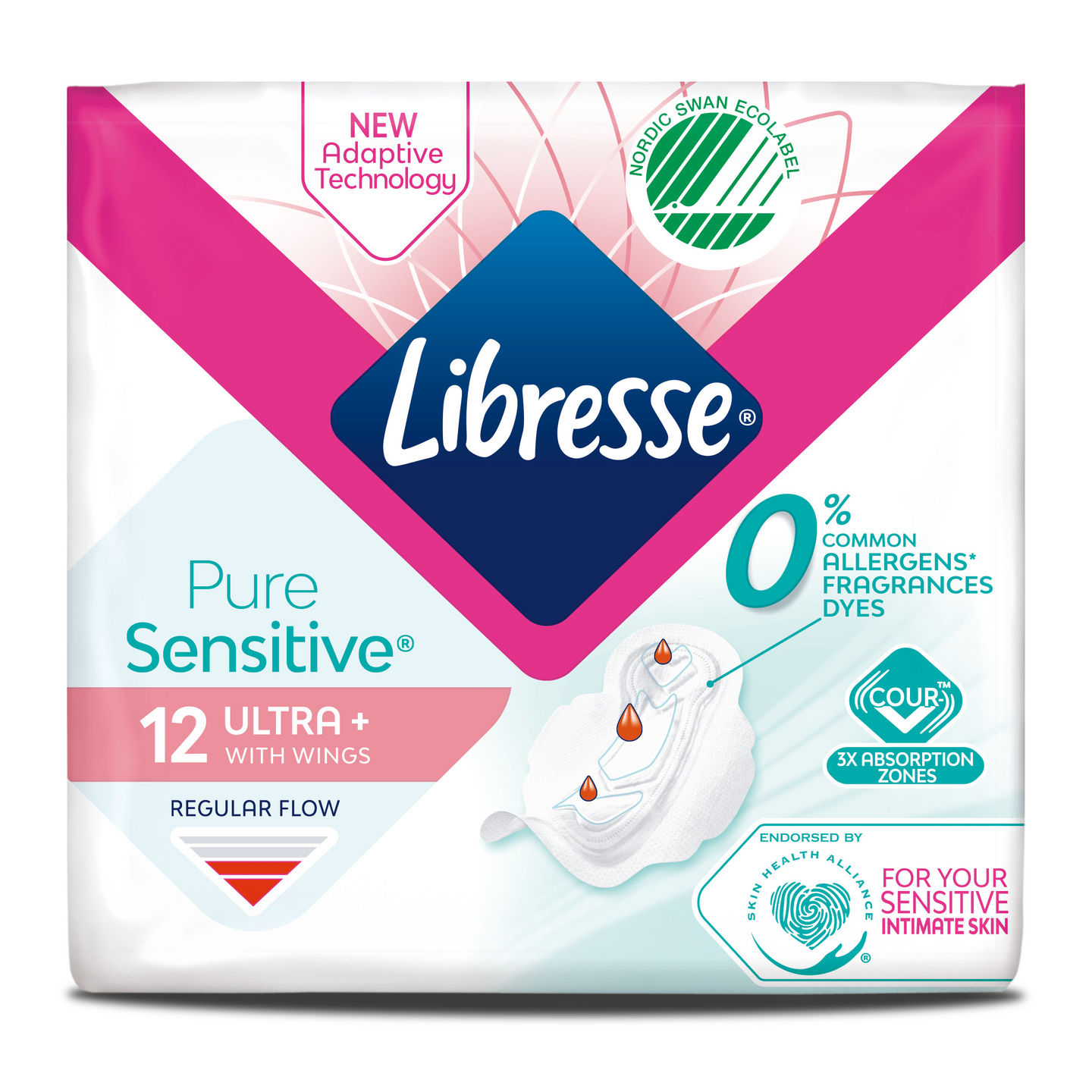 Libresse side 12kpl Ultra Norm Pure Sensitive with wings