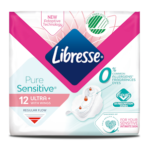 Libresse side 12kpl Ultra Norm Pure Sensitive with wings