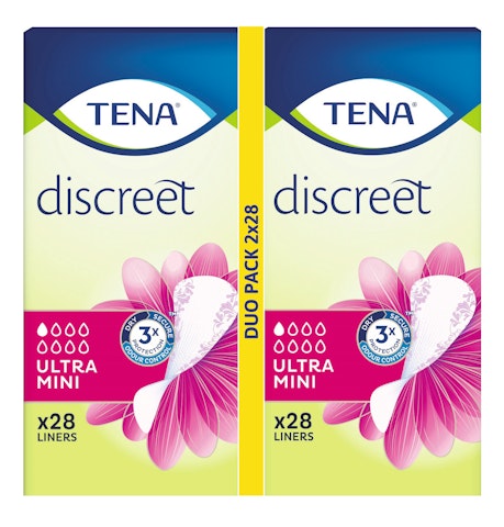 TENA discreet inkosuoja 2x28kpl Ultra Mini Duo