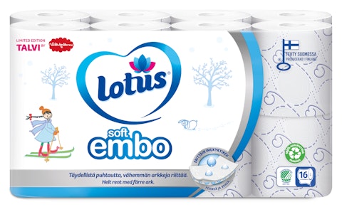 Lotus soft embo wc-paperi 16rll talvi