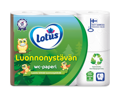Lotus Luonnonystävän wc-paperi 6rl