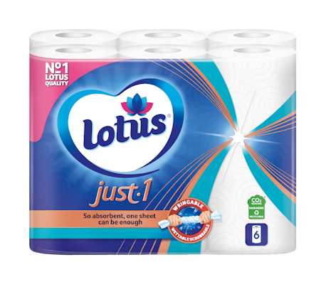 Lotus Just1 talouspaperi 6 rll