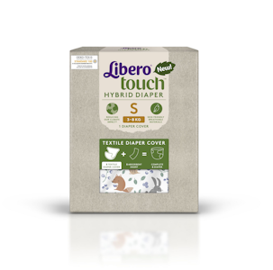 Libero Touch Hybrid pestävä kankainen vaippahousu 1kpl 3-8kg koko S