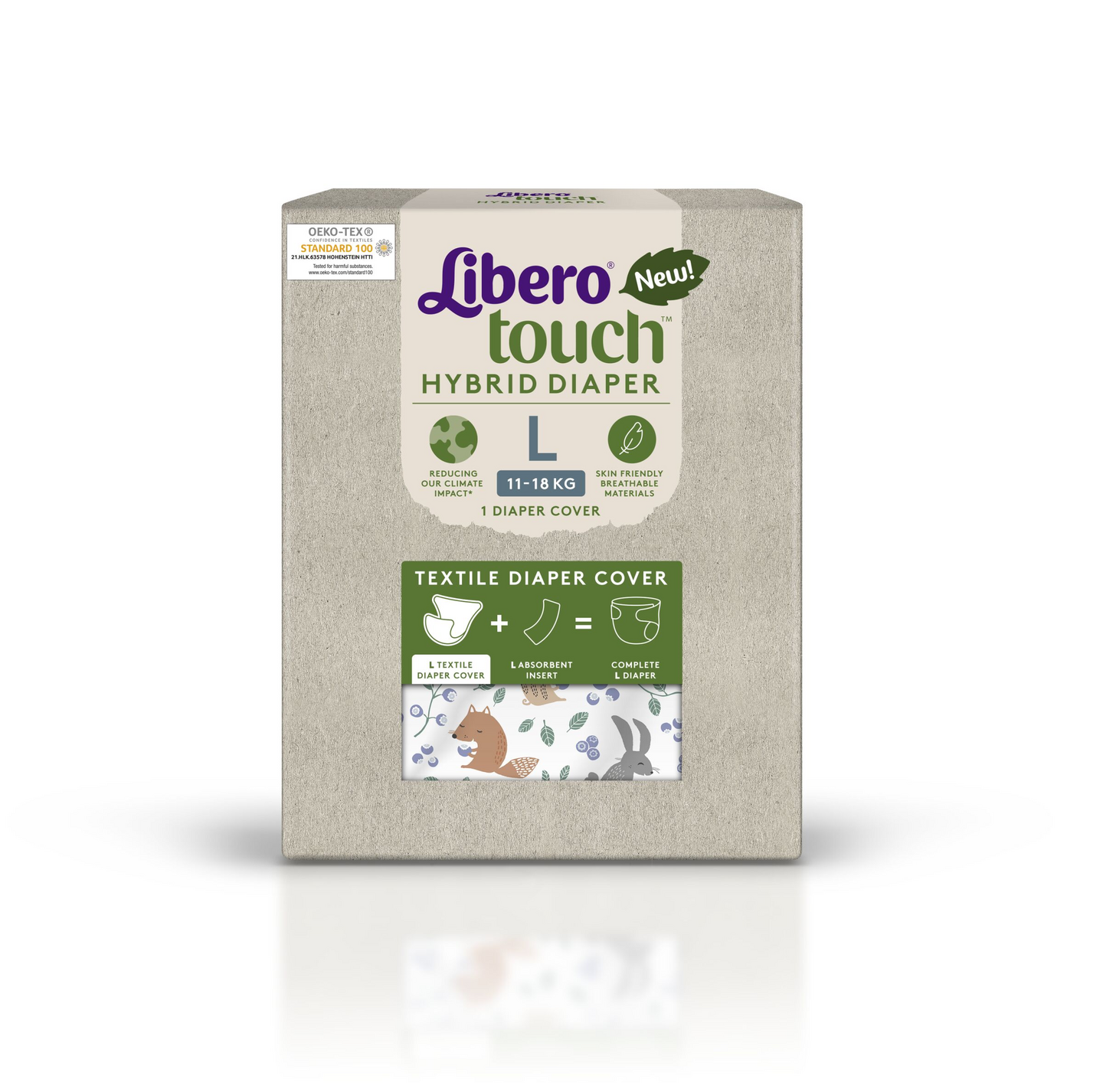 Libero Touch Hybrid pestävä kankainen vaippahousu 1kpl 11-18kg koko L