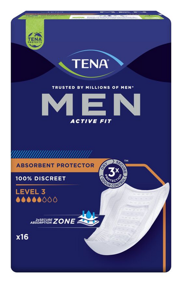 Tena Men Active Fit inkontinenssisuoja Level 3 16kpl