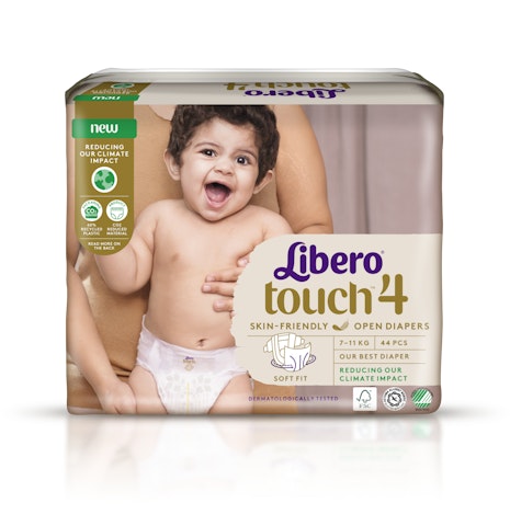 Libero Touch teippivaippa koko4 7-11kg 44kpl
