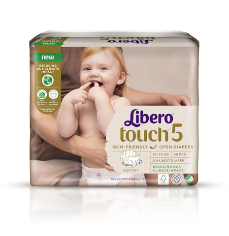 Libero Touch teippivaippa koko5 10-14kg 40kpl