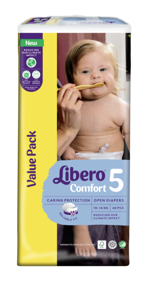 Libero Comfort teippivaippa koko5 10-14kg 60kpl valuepack