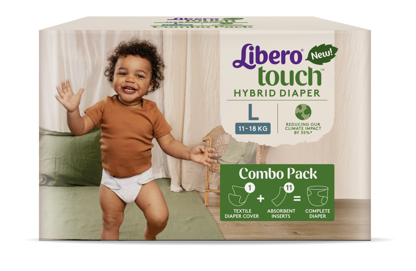 Libero Touch Hybrid Combopack L (1x housut, 11x imuydin)