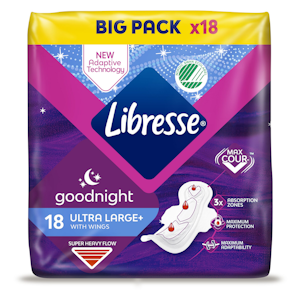 Libresse side Ultra Night Wing 18kpl Big pack