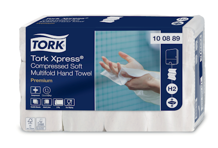 Tork Xpress Premium Compressed Soft Multifold käsipyyhe H2 12x225arkkia