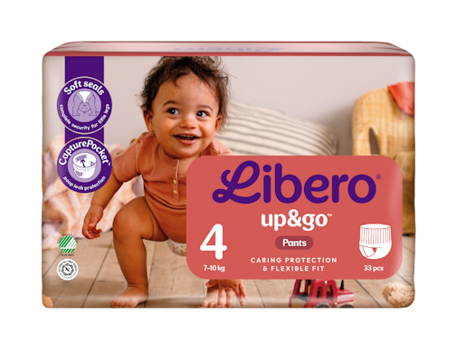 LIBERO Up&Go housuvaippa koko 4, 33kpl, 7-10 kg