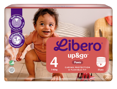 LIBERO Up&Go housuvaippa koko 4, 33kpl, 7-10 kg
