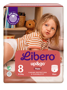 LIBERO Up&Go housuvaippa, koko 8, 20 kpl, 19-30kg