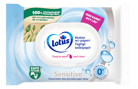 Lotus kostea wc-paperi 42kpl Sensitive