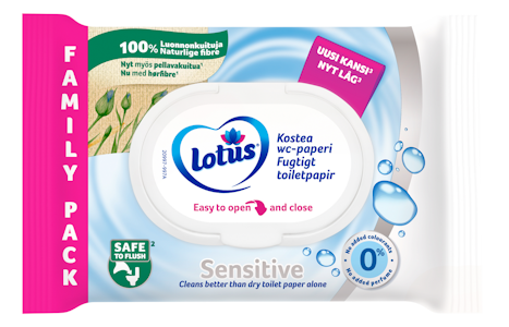 Lotus kostea wc-paperi Sensitive 80kpl