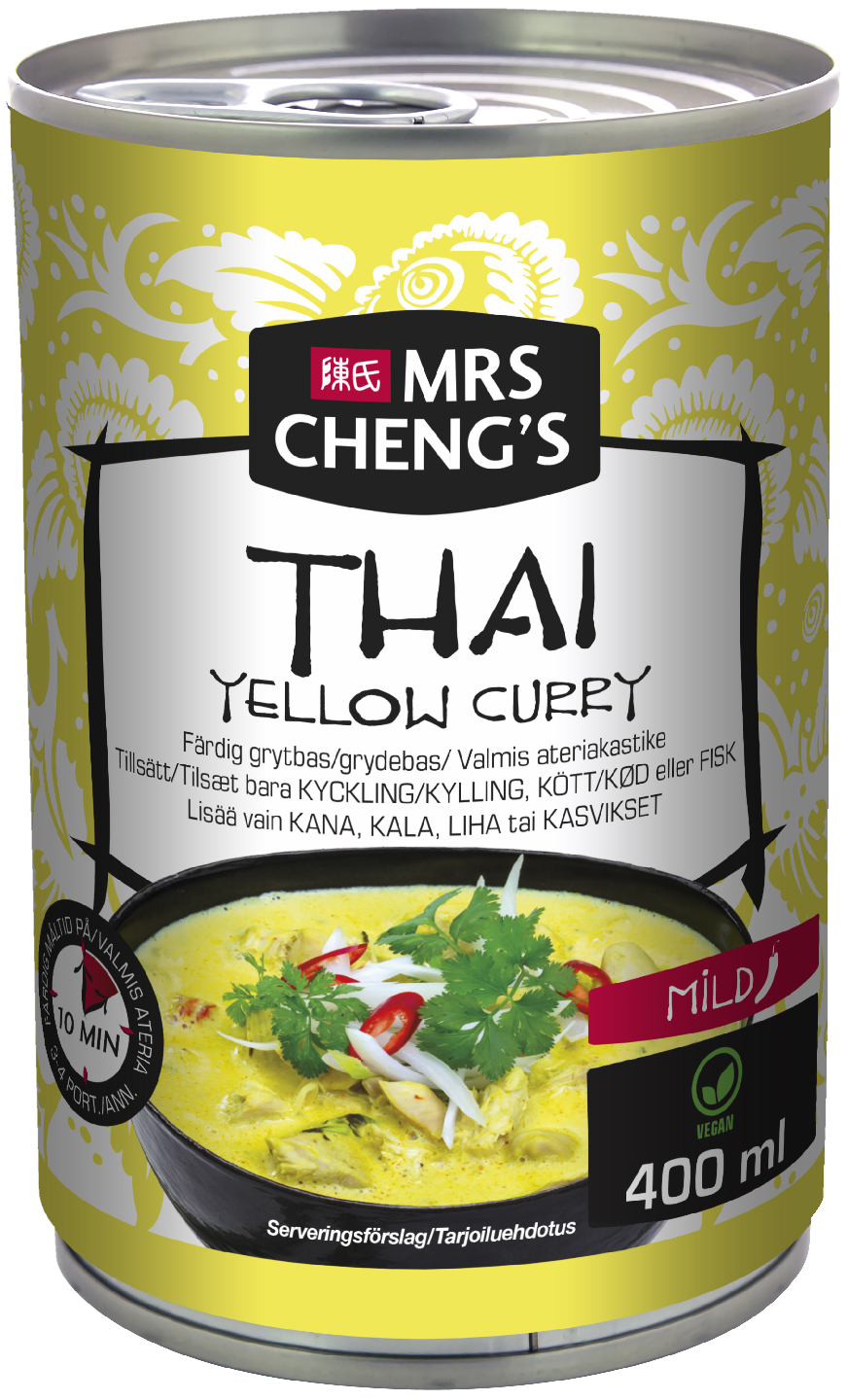 Mrs Cheng's Thai Yellow Curry valmis ateriakastike 400ml