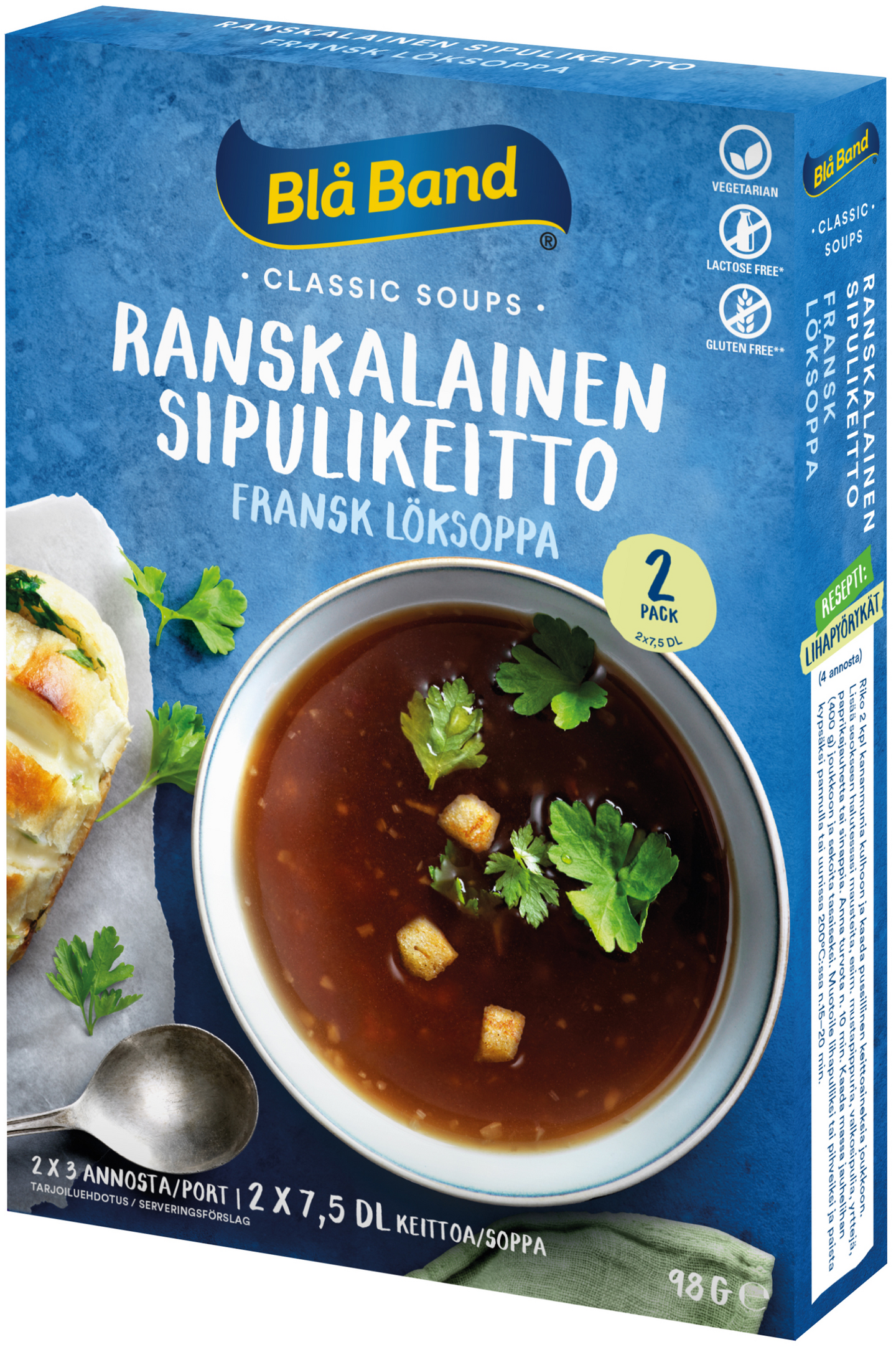 Blå Band Gluteeniton Ranskalainen sipulikeitto 2x49g