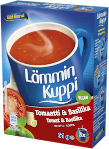 Blå Band Lämmin Kuppi Tomaatti-basilika 3x20,3g